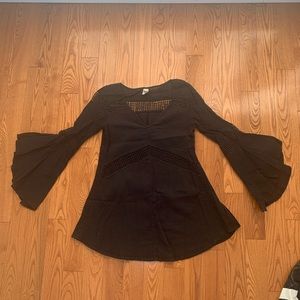 Black beach cover up